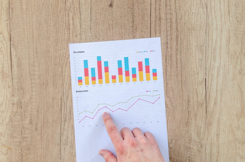 Hand pointing to a graph showing the ROI of avoiding downtime