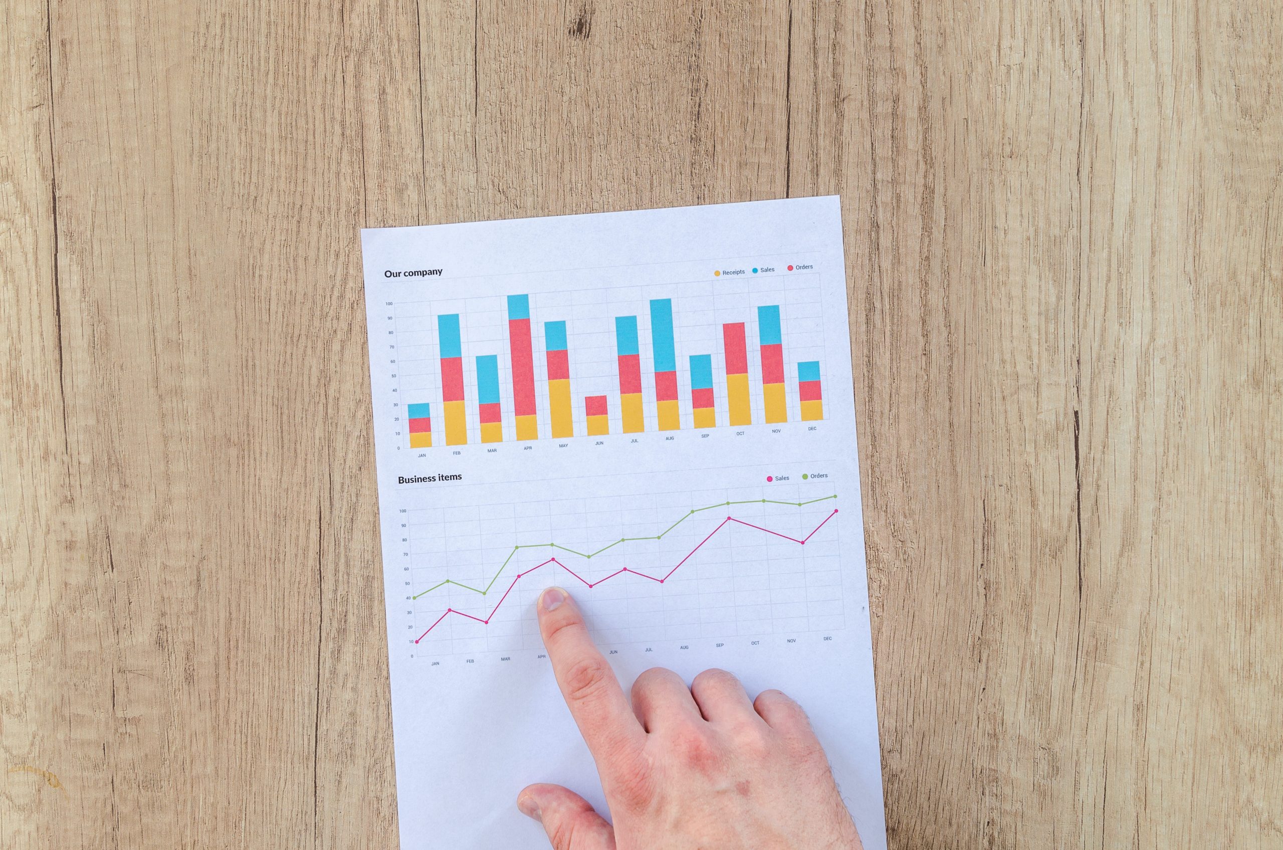 Hand pointing to a graph showing the ROI of avoiding downtime